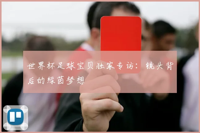 世界杯足球宝贝独家专访：镜头背后的绿茵梦想