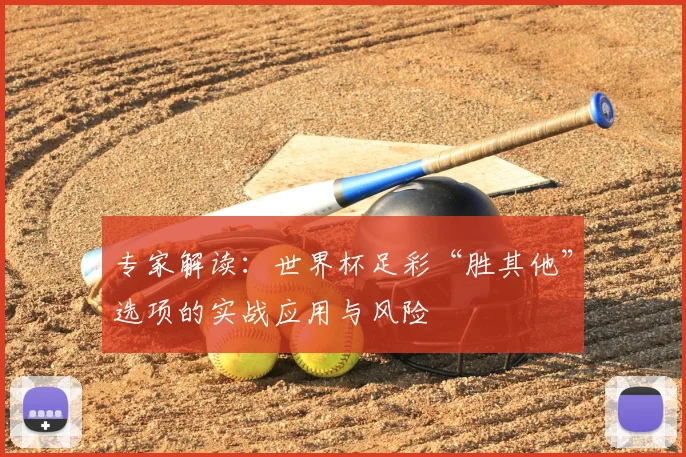 专家解读:世界杯足彩“胜其他”选项的实战应用与风险